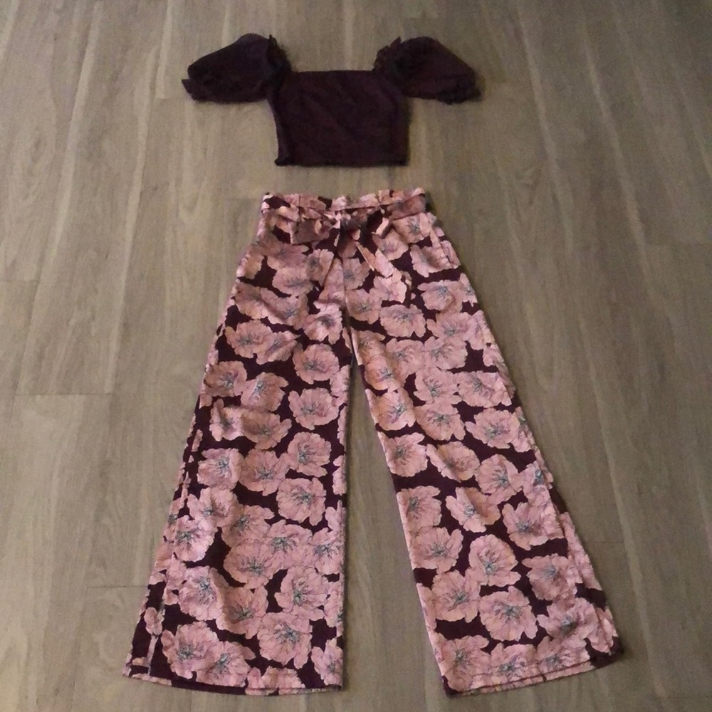 Lucky Paris Sunday brunch top and bottom set.